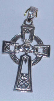 Silver Claddagh Cross